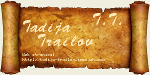 Tadija Trailov vizit kartica